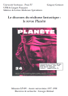 Couverture mémoire sur la revue Planète - 1998